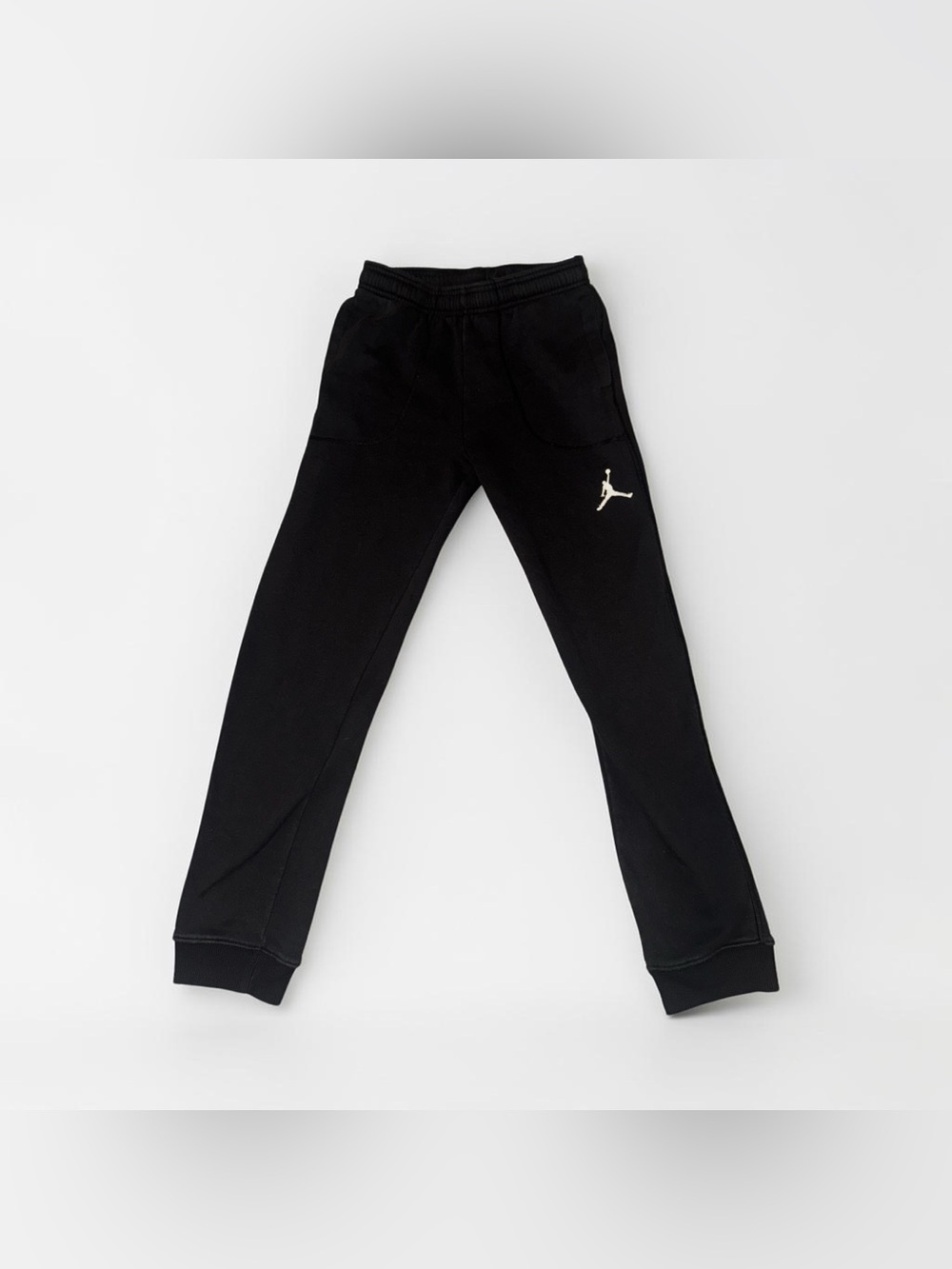Nike Kids Black Sweatpants with White Logo